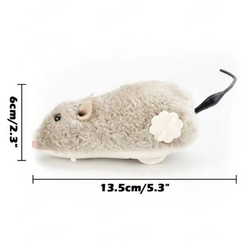 Lifelike Plush Mouse Toy – Endless Fun for Cats & Small Dogs 🐭