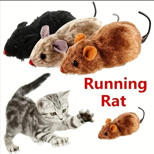 Lifelike Plush Mouse Toy – Endless Fun for Cats & Small Dogs 🐭