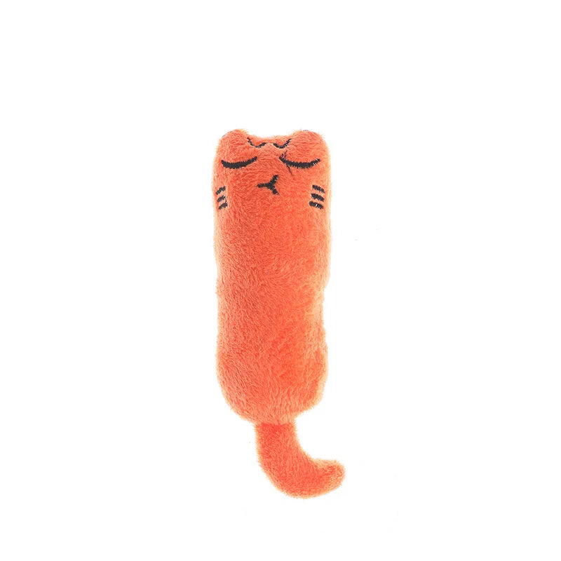 Cute Catnip Plush Toy – Interactive Squeaky Cat Toy for Kittens 🐱
