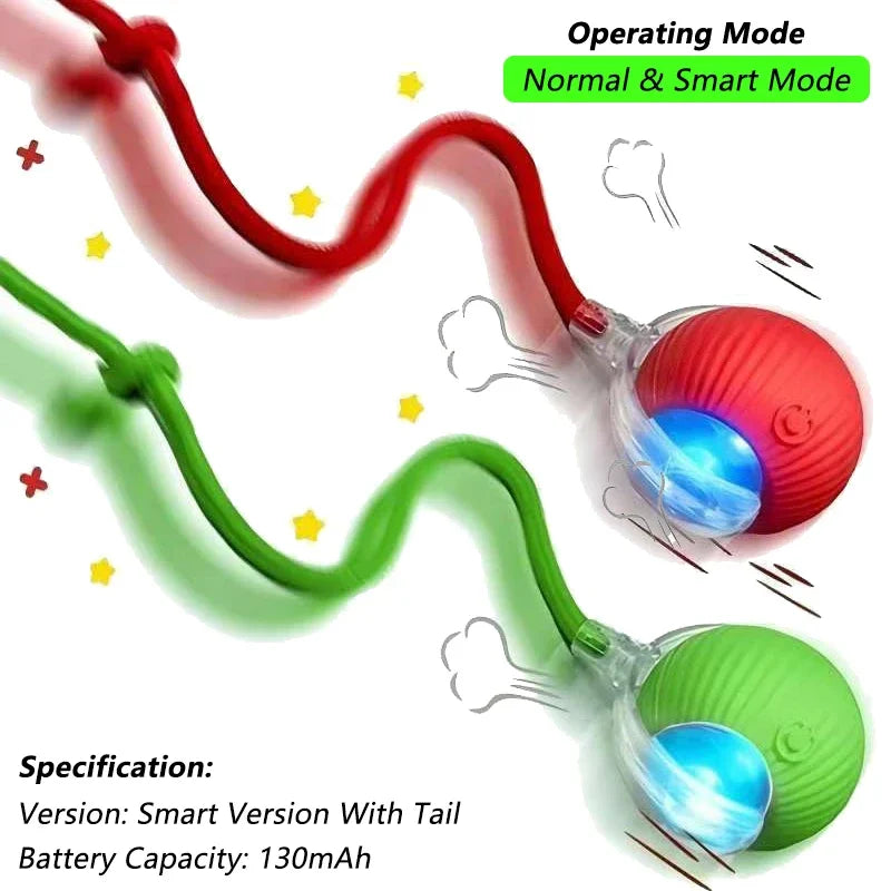 Smart Pet Interactive Rolling Ball Toy – Dog & Cat Electric Training Fun ⚡🐾