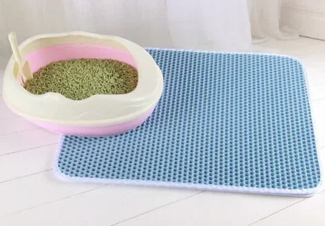 Cat Litter Mat With Gift – Double Layer Waterproof Non-Slip Mat for Cats