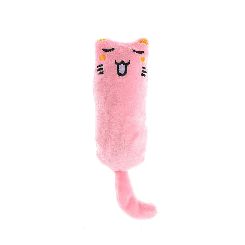 Cute Catnip Plush Toy – Interactive Squeaky Cat Toy for Kittens 🐱