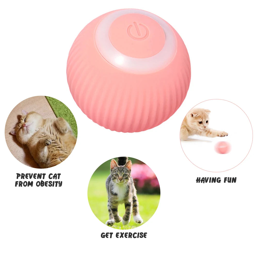 Smart Cat Toy – Automatic Rolling Ball for Interactive Play 🐱⚡