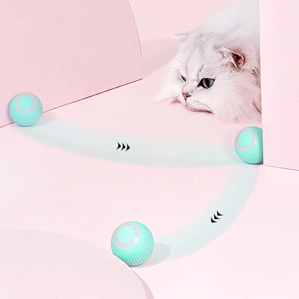 Smart Cat Toy – Automatic Rolling Ball for Interactive Play 🐱⚡