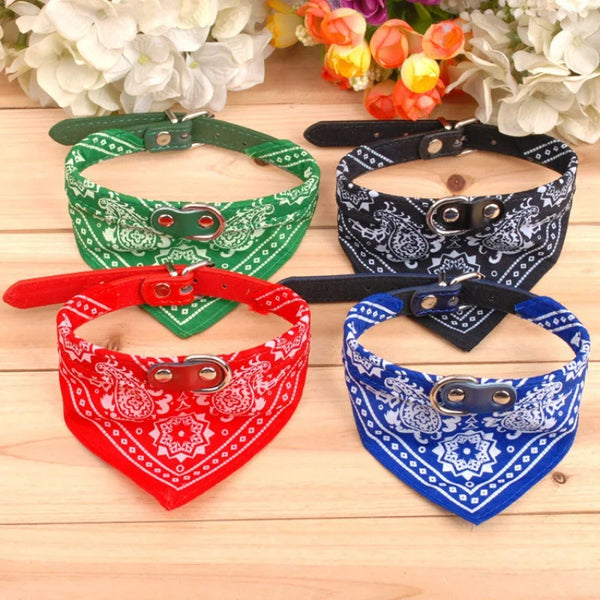 Adjustable Pet Bandana Collar – Stylish Triangle Neckerchief for Dogs & Cats 🐾