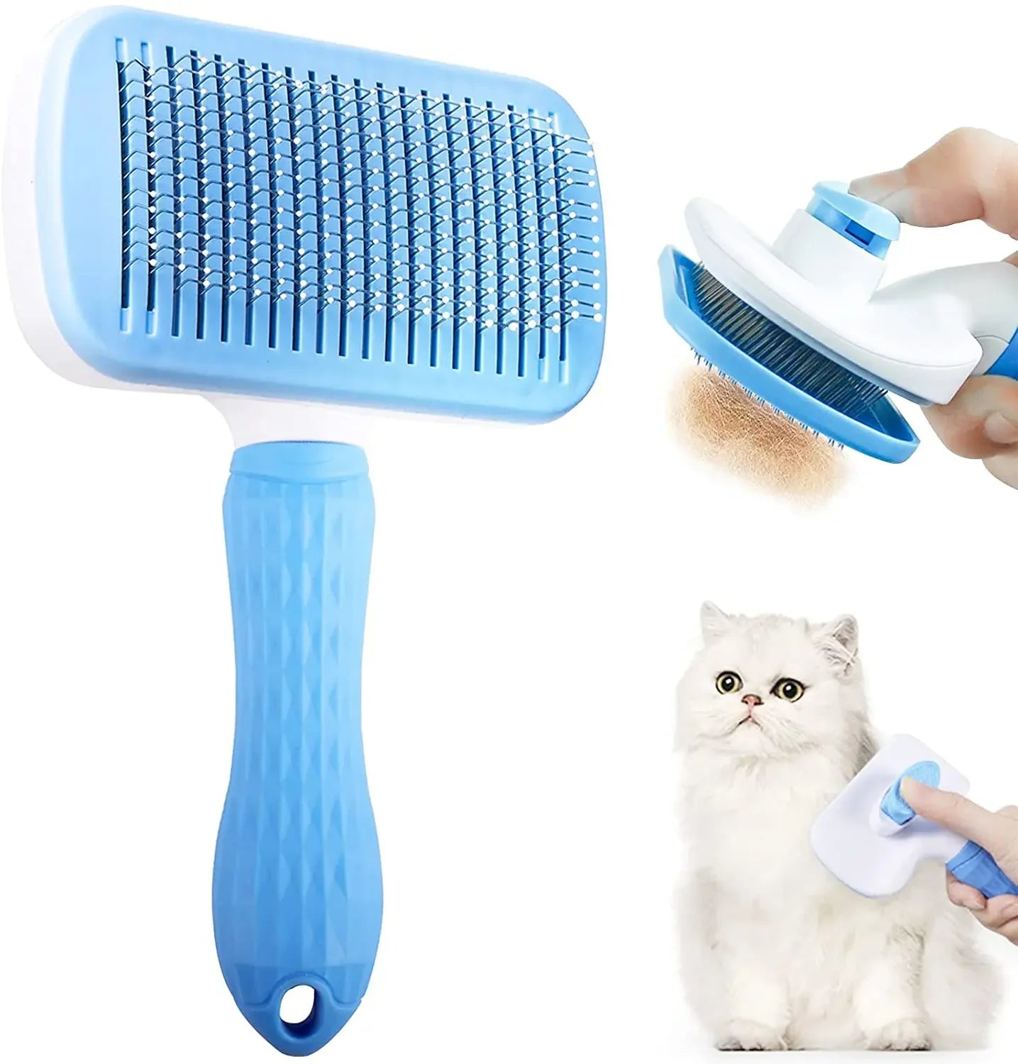 🐾 Dog & Cat Hair Remover Brush – Grooming & Care Comb