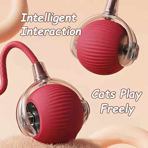 🐾 Intelligent Interactive Cat & Dog Ball – Durable & Fun Pet Toy