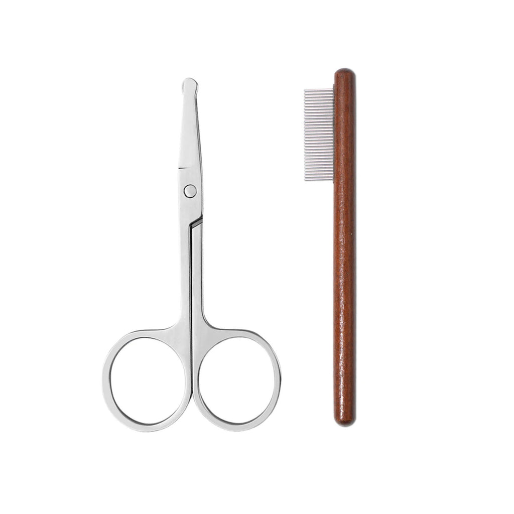 Pet Woodiness Facial Cleaning Comb – Tear Stain & Eye-Poop Remover for Cats & Dogs