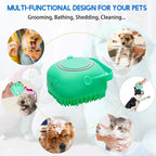 🐾 2-in-1 Pet Shampoo & Massage Brush – Soft Silicone Grooming Scrubber