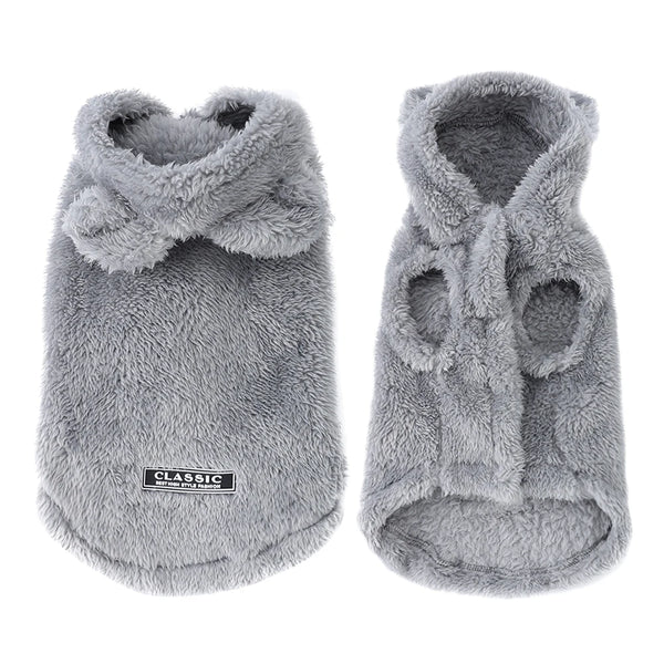 Soft Fleece Pet Dog Hoodie – Cozy Winter Jacket for Small & Medium Dogs 🐾