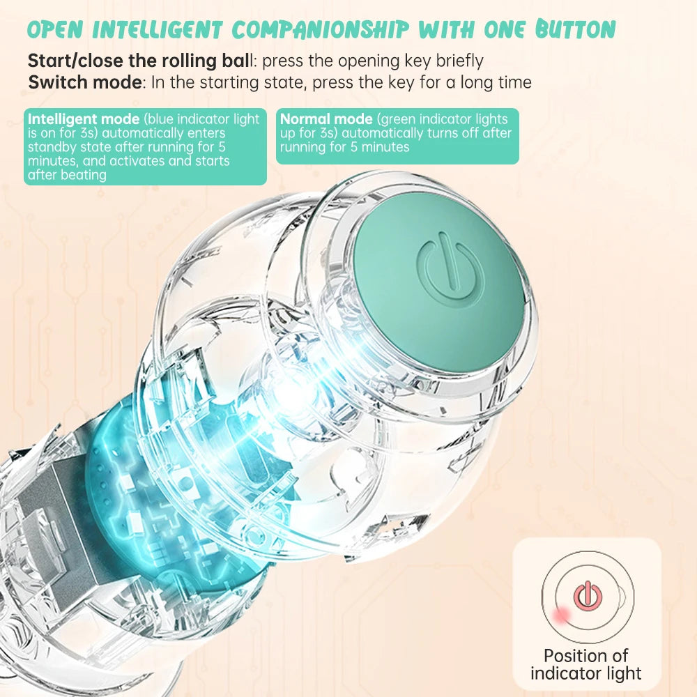 Smart Cat Toy – Automatic Rolling Ball for Interactive Play 🐱⚡