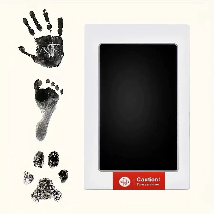 🐾 Baby & Pet Handprint Footprint Ink Pads – Safe, Non-Toxic, Inkless Kit