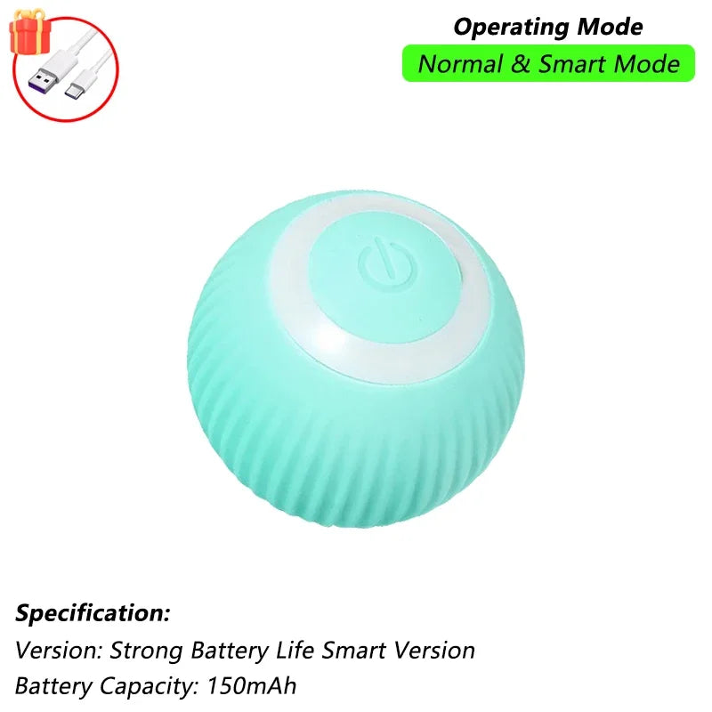 Smart Pet Interactive Rolling Ball Toy – Dog & Cat Electric Training Fun ⚡🐾