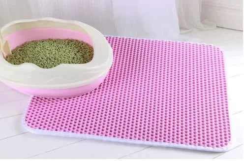 Cat Litter Mat With Gift – Double Layer Waterproof Non-Slip Mat for Cats